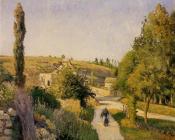卡米耶毕沙罗 - Landscape at l'Hermitage, Pontoise